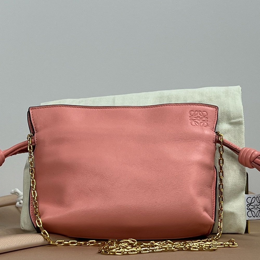 PINK FLAMENCO CLUTCH BAG, NANO SIZE—UNUSED CONDITION—NOT AVAILABLE IN STORES - Picture 1 of 14